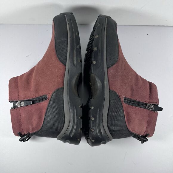 Teva Suede Brown Slip On Ankle Winter Boots Size Zip Women's Size 7 - Picture 5 of 8